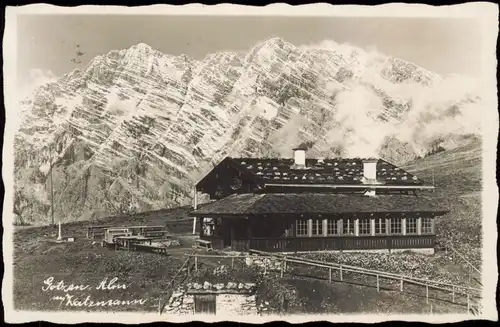Ansichtskarte Berchtesgaden Götzen Alm Watzmann 1931