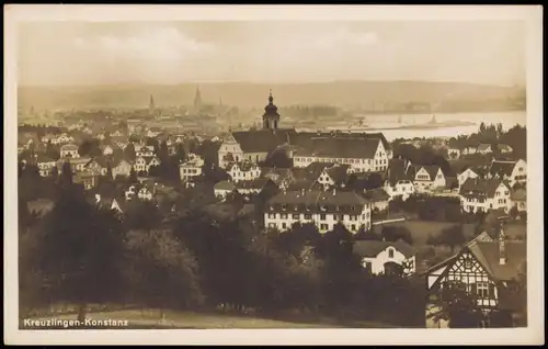 Ansichtskarte Konstanz Totale - Kreuzlingen 1932