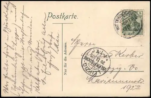 Ansichtskarte Porta Westfalica Künstlerkarte Rheinpartie - Denkmal 1904