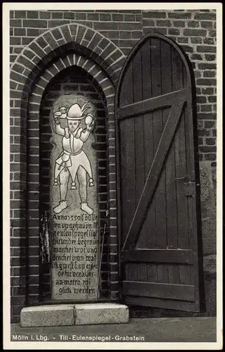 Mölln Schleswig-Holstein Kurhaus am Schmalsee Till Eulenspiegel Grabstein 1932