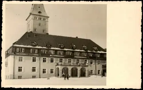 Foto Elmau-Krün Schloss Elmau - Winter, Eingang 1926 Privatfoto