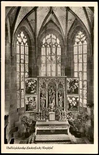 Ansichtskarte Lautenbach (Ortenaukreis) Kirche, Altar 1955