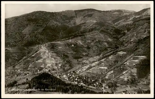 Ansichtskarte Lautenbach (Ortenaukreis) Blick auf die Stadt 1933