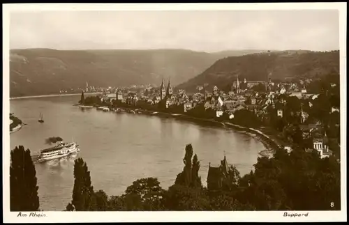 Ansichtskarte Boppard Am Rhein, Rheindampfer 1931