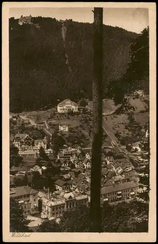 Ansichtskarte Bad Wildbad Blick über die Stadt 1928