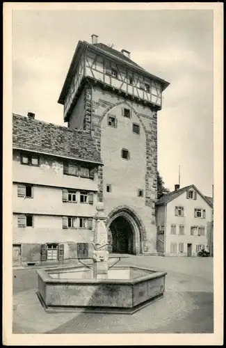Ansichtskarte Reutlingen Gartentor 1952