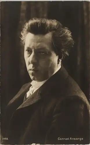 Conrad Ansorge Film/Fernsehen/Theater - Schauspieler Fotokarte 1910