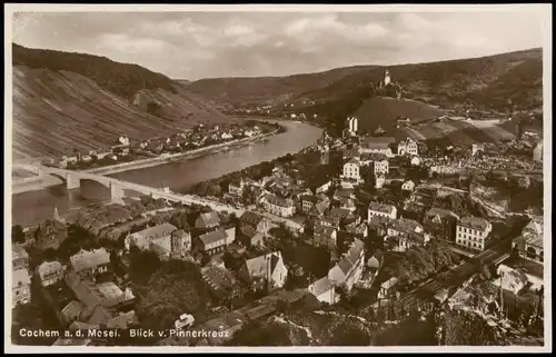 Ansichtskarte Cochem Kochem Blick v. Pinnerkreuz 1932