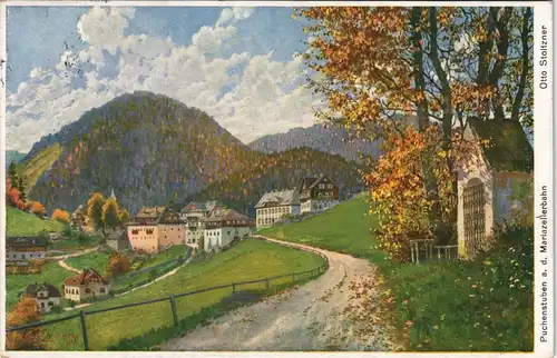 Ansichtskarte  Künstlerkarte Landschaft in Österreich 1930