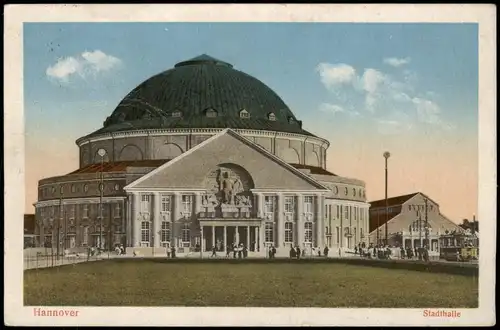Ansichtskarte Hannover Stadthalle 1918