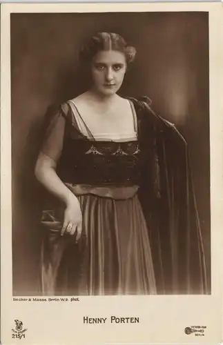 Ansichtskarte  HENNY PORTEN Film/Fernsehen/Theater - Schauspieler 1920