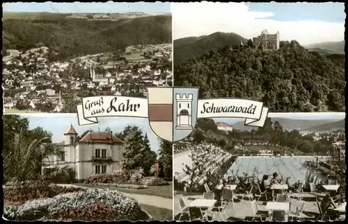 Ansichtskarte Lahr (Schwarzwald) Mehrbildkarte mit 4 Ortsansichten 1963