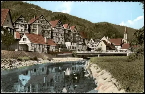 Ansichtskarte Schiltach Ortsansicht; Ort im Schwarzwald 1960