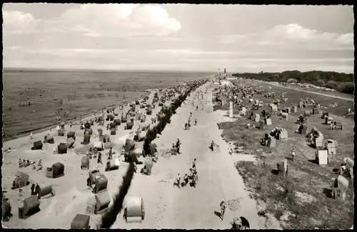 Ansichtskarte Döse-Cuxhaven Strand Nordsee Strandleben 1961