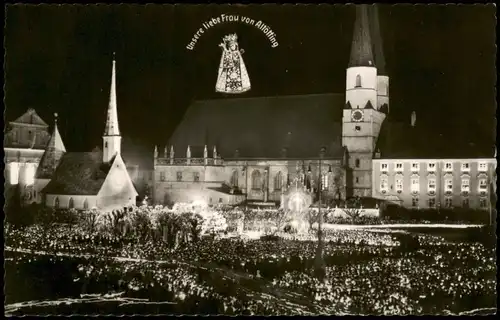 Altötting Lichterprozession Altötting bei Nacht / am Abend 1960