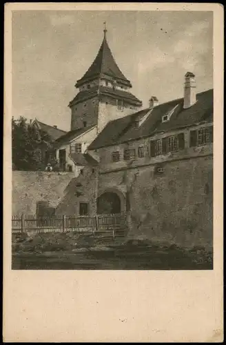 Ansichtskarte  Künstlerkarte: Am Stadttor 1934