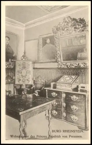 Bingen am Rhein Wohnzimmer des Prinzen Friedrich von Pr  1912