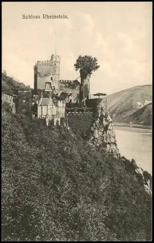 Ansichtskarte Bingen am Rhein Schloss Rheinstein 1912