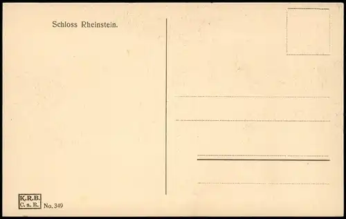 Ansichtskarte Bingen am Rhein Schloss Rheinstein 1912
