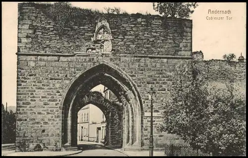 Ansichtskarte Andernach Coblenzer Tor, Straße 1911