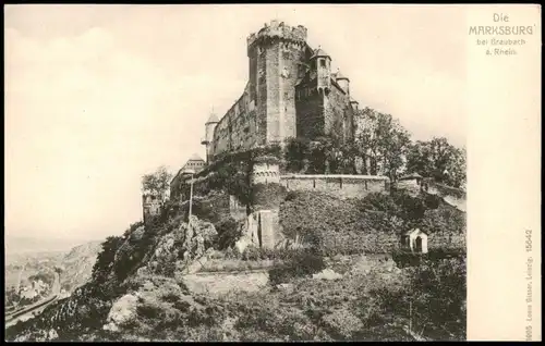 Ansichtskarte Braubach MARKSBURG am Rhein (Castle Rhine valley) 1905