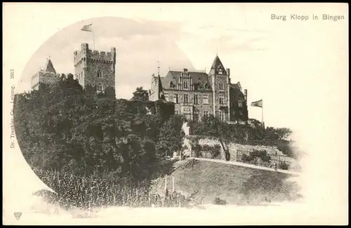Ansichtskarte Bingen am Rhein Burg Klopp (Castle) 1900