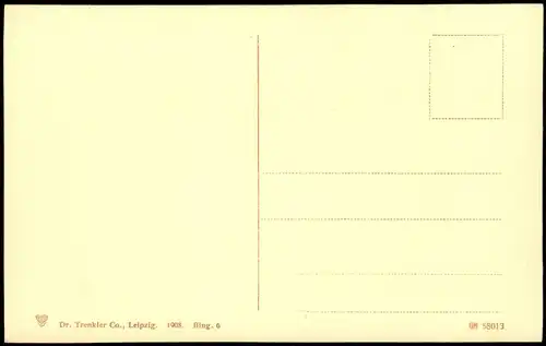 Ansichtskarte Bingen am Rhein Panorama-Ansicht mit Nahe- und Rhein-Tal 1908