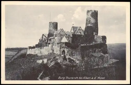 Ansichtskarte Alken (Untermosel) Burg Thurandt (Castle) 1910