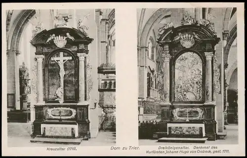 Trier Dreikönigenaltar Denkmal Kurfürst Johann Hugo von Orsbeck, gest. 1711 1910