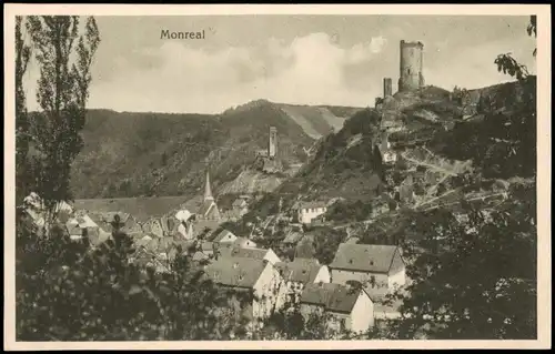 Ansichtskarte Monreal (Eifel) Panorama-Ansicht 1920