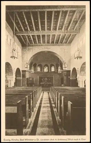 Ebernburg-Bad Münster am Stein  Evang. Kirche (  Prof. o. Kuhlmann) Chor 1918