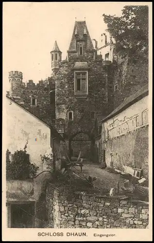 Ansichtskarte Hochstetten-Dhaun Schloss Dhaun Eingangstor 1924