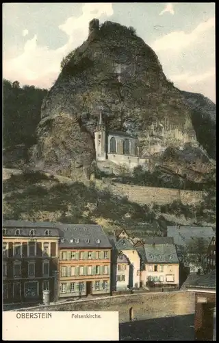 Oberstein-Idar-Oberstein Häuser Partie a. der Felsenkirche 1900