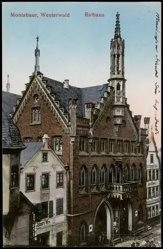 Ansichtskarte Montabaur Rathaus 1906