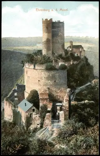 Ansichtskarte Brodenbach Ehrenburg Burg (Castle Building) color Ansicht 1910