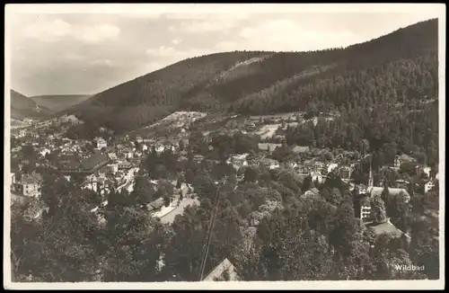 Ansichtskarte Bad Wildbad Panorama-Ansicht 1929