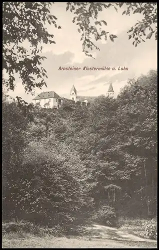 Obernhof (Lahn) Kloster Arnsteiner Klostermühle an der Lahn 1910