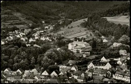 Ansichtskarte Bad Orb Orts-Panorama mit Spessart-Sanatorium 1960