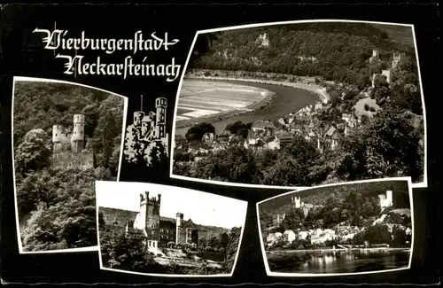 Ansichtskarte Neckargemünd Mehrbildkarte der Vierburgenstadt 1970