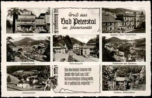 Ansichtskarte Bad Peterstal-Griesbach Merhbild AK: Stadtansichten# 1963