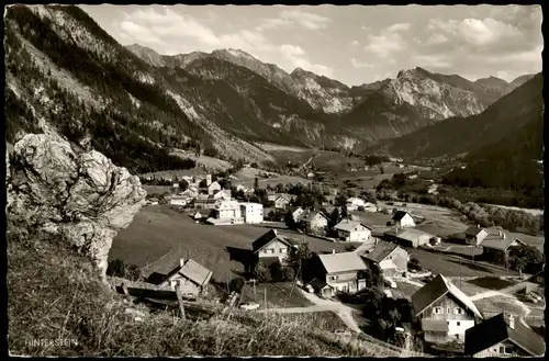 Ansichtskarte Hinterstein / Allgäu Panorama mit Geishorn 1962