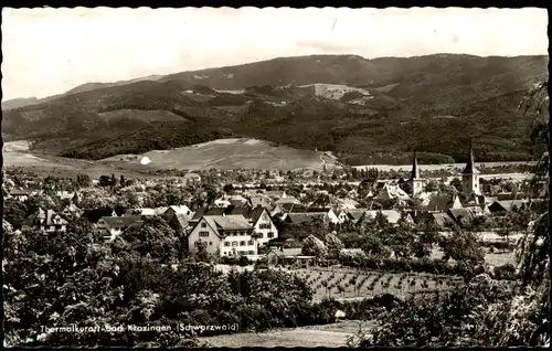 Ansichtskarte Bad Krozingen Panorama Thermalkurort 1957