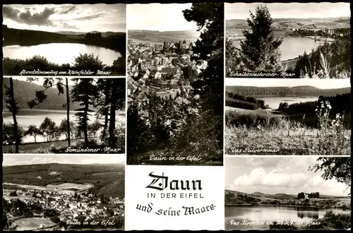 Ansichtskarte Daun Eifel Maar Pulvermaar Eifel 1960