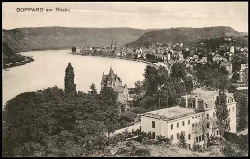 Ansichtskarte Boppard Panorama-Ansicht, Rhein Tal 1910