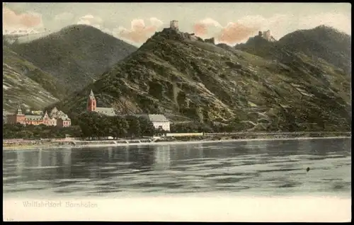 Bornhofen-Kamp-Bornhofen Panorama-Ansicht Blick vom Rhein aus 1903