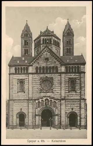 Ansichtskarte Speyer Kaiserdom Dom Außenansicht 1910