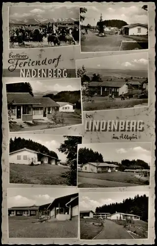 Nadenberg (Dorf)-Lindenberg  Allgäu Berliner Feriendorf Nadenberg 1961