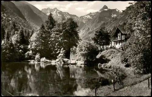 Ansichtskarte Oberstdorf (Allgäu) Christlessee, Berg-Panorama 1956