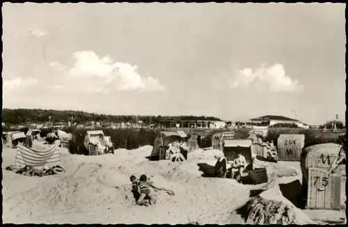 Ansichtskarte Sahlenburg-Cuxhaven Nordseeheilbad Am Strand 1965