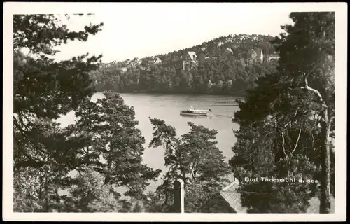 Thammühl-Hirschberg am See Staré Splavy Doksy Panorama-Ansicht See Partie 1950